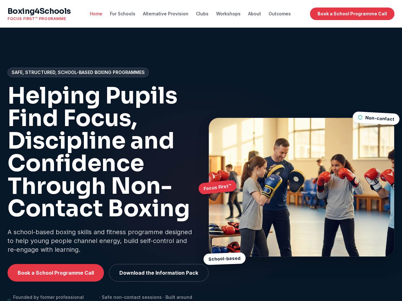 Screenshot of Boxing4Schools