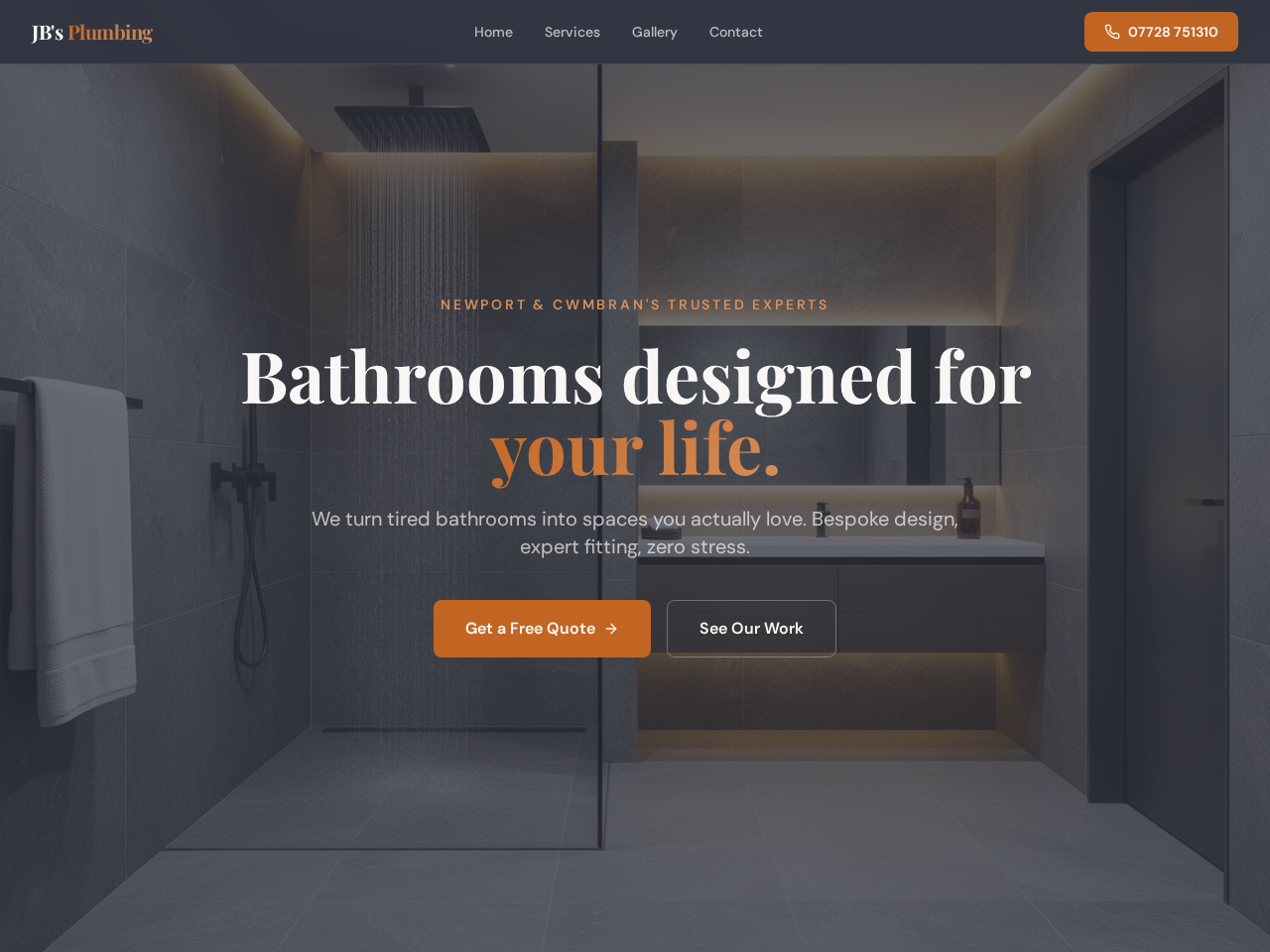 Screenshot of JB's Plumbing